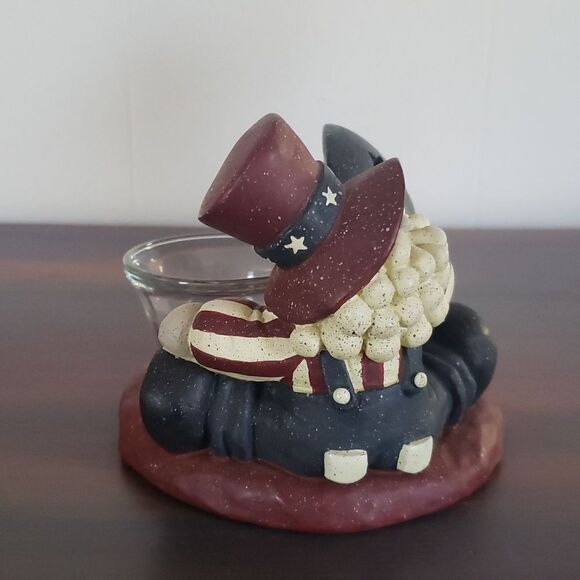 Patriotic Uncle Sam Votive Tealight Tea Light Candle Holder - Picture 5 of 10